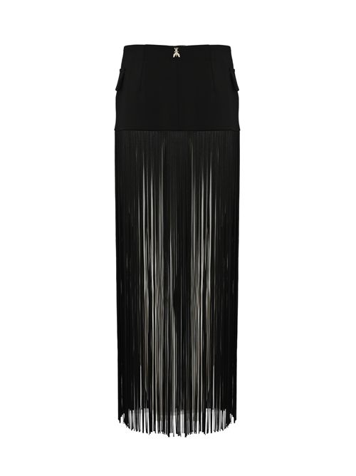 Cintura a portafoglio in tessuto con frange Nero Patrizia Pepe | 8F0124 A6F5K103